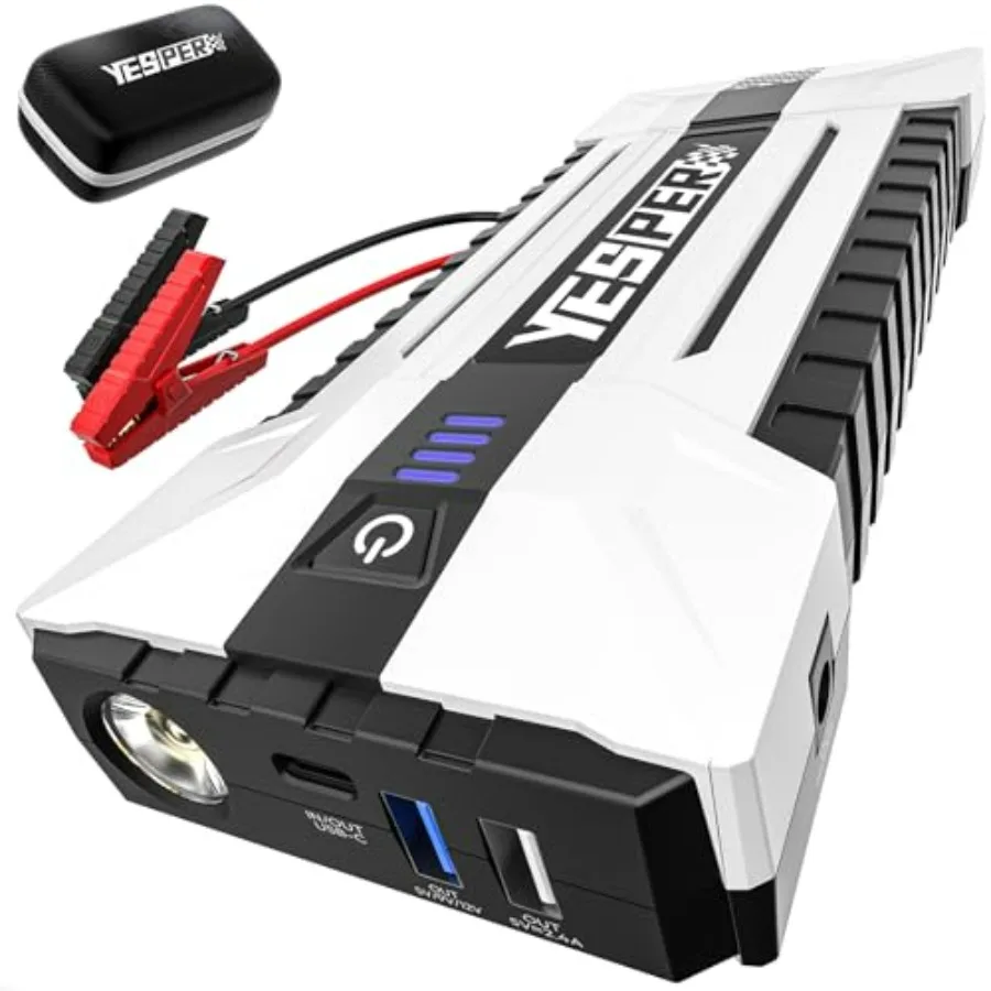 Portable 3000A Battery Jump Starter for 12V Car with 3000A Boost 10L Gas/8L Diesel Engine Support Red Jumper Cables DSLI Safe T
Portable 3000A Battery Jump Starter for 12V Car with 3000A Boost 10L Gas/8L Diesel Engine Support Red Jumper Cables DSLI Safe T