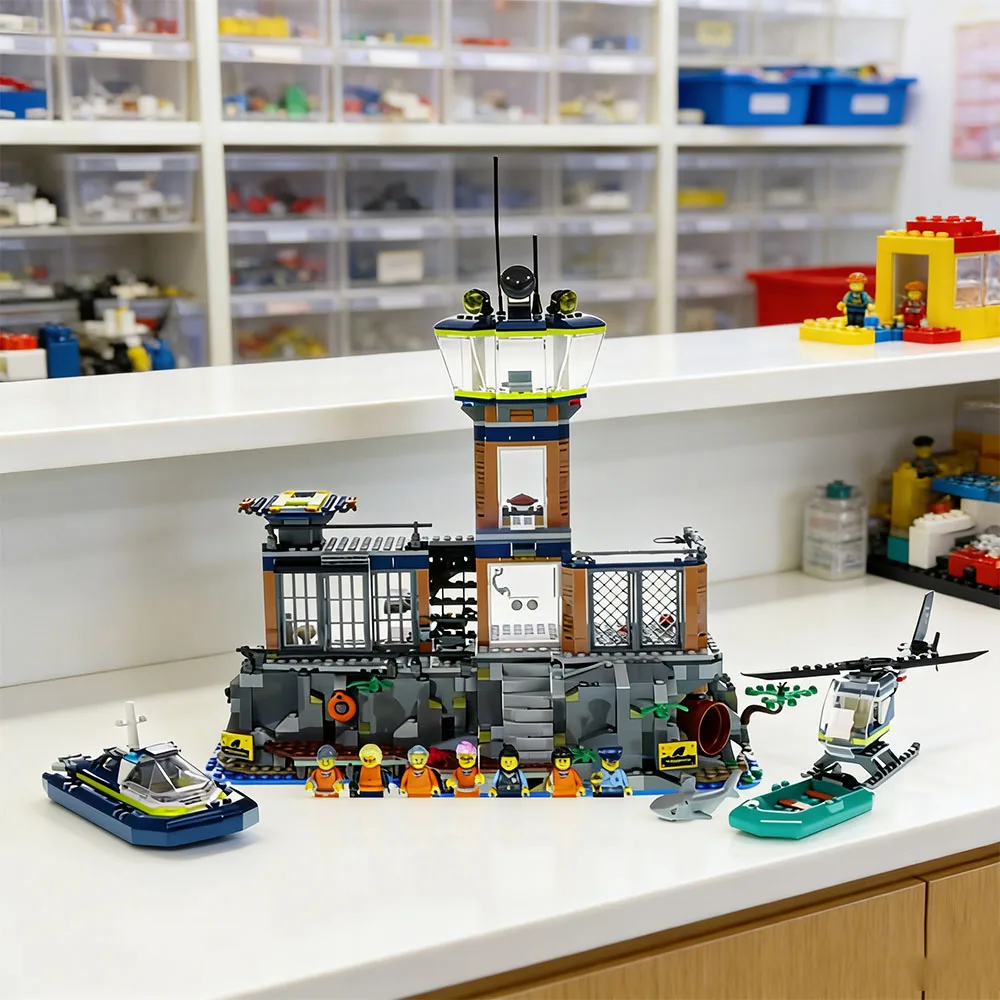 Конструктор MOC City Series: Остров-тюрьма, скоростной катер, набор для сборки, детские строительные блоки, игрушка MOC, подарки для праздников и вечеринок
Конструктор MOC City Series: Остров-тюрьма, скоростной катер, набор для сборки, детские строительные блоки, игрушка MOC, подарки для праздников и вечеринок