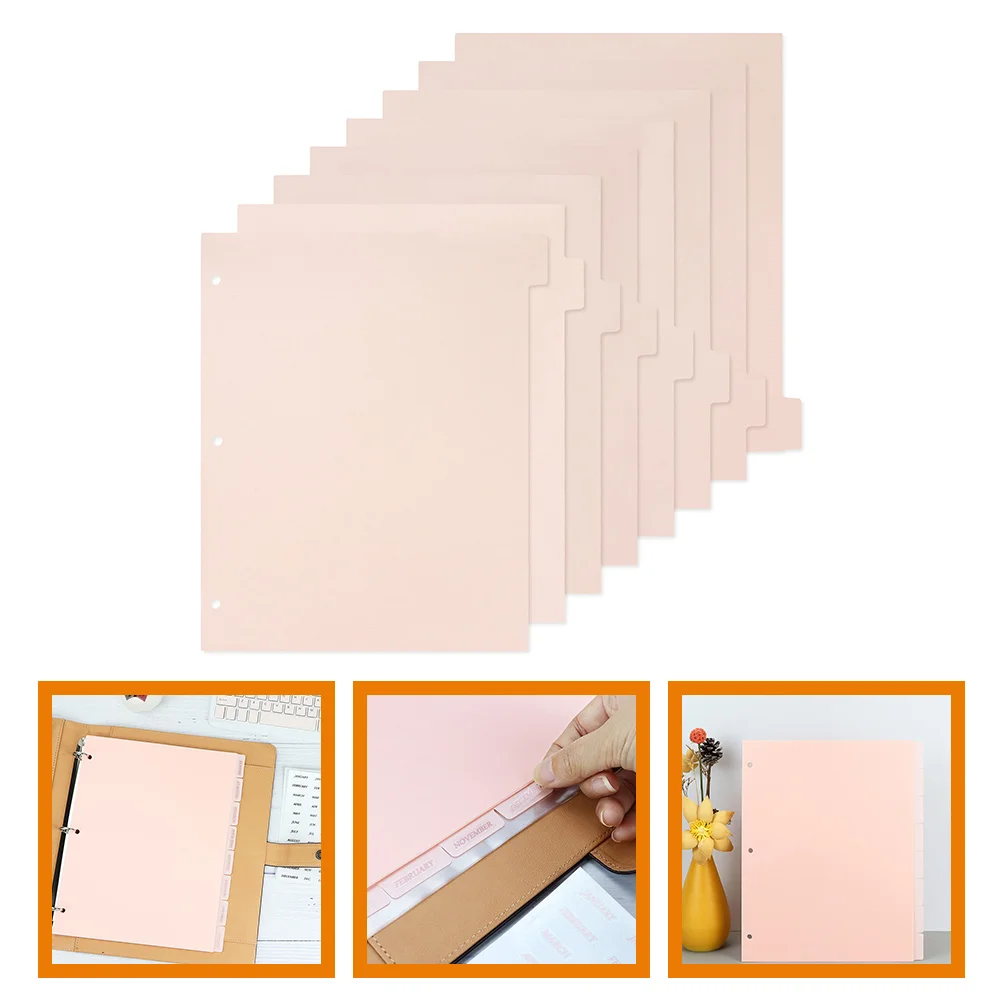 8 Sheets Binder Paper Dividers Handbook Separator Tabs Adhesive Page for 3 Rings with
8 Sheets Binder Paper Dividers Handbook Separator Tabs Adhesive Page for 3 Rings with