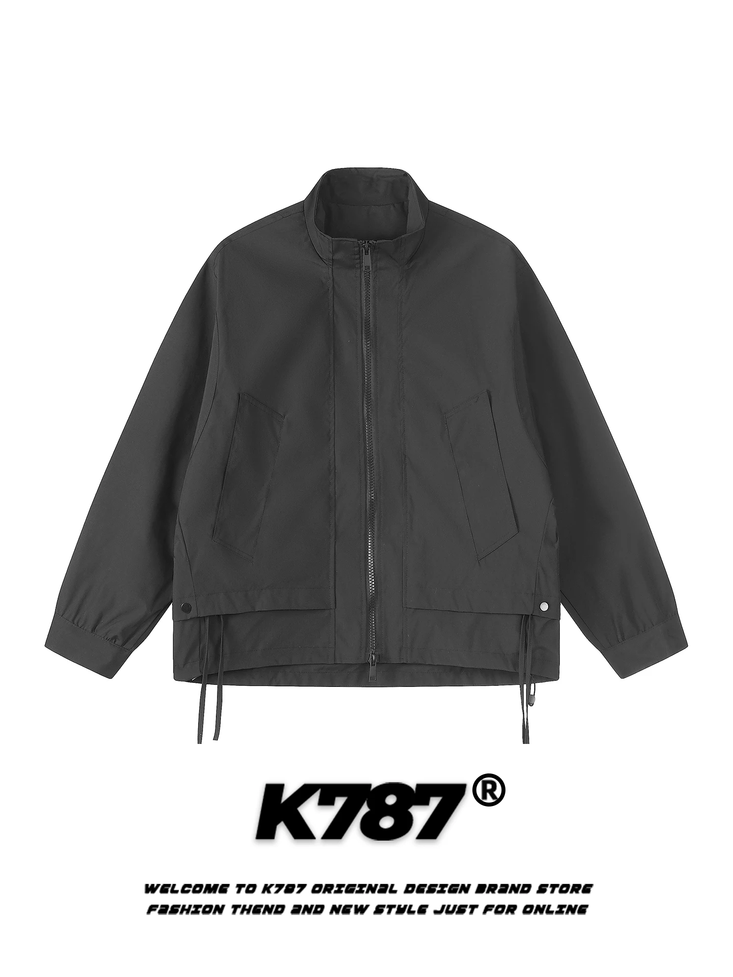 American Retro Stand Collar Jacket Loose Casual Unisex Pure Color Zipper Coat Youth Fashion Polyester Fiber Autumn Wear
American Retro Stand Collar Jacket Loose Casual Unisex Pure Color Zipper Coat Youth Fashion Polyester Fiber Autumn Wear