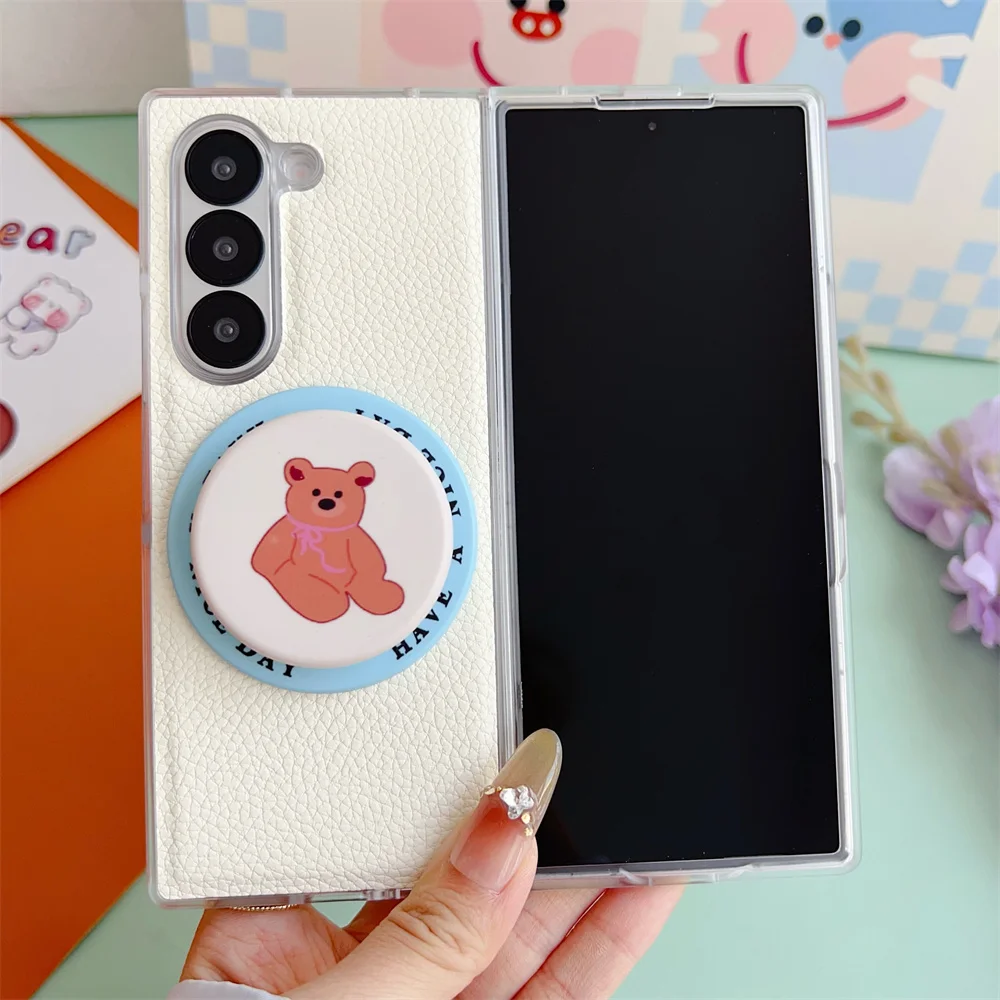 Прозрачный кожаный защитный чехол с пружинным кронштейном для Samsung Galaxy Z Fold 6 5 4 3 Fold6 Fold5 Fold4 Fold3 5G
Прозрачный кожаный защитный чехол с пружинным кронштейном для Samsung Galaxy Z Fold 6 5 4 3 Fold6 Fold5 Fold4 Fold3 5G