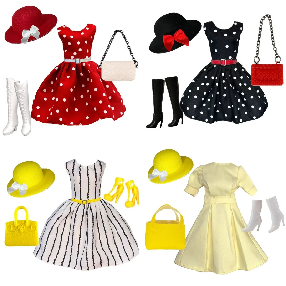 Retro Polka Dot City Girl Dress/Elegant Temperament Floral Print Dress Shoes+Handbag Set For 1/6 Babi Xianxian Supermodel Doll
Retro Polka Dot City Girl Dress/Elegant Temperament Floral Print Dress Shoes+Handbag Set For 1/6 Babi Xianxian Supermodel Doll