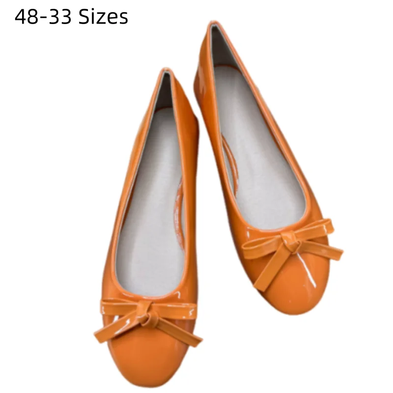 Lady Artificial Leather Flats Cute Round Tip Knot Outdoor Daily Slip-On Candy Color Red Blue Pink Hand-Made Plus Sizes Wide Fit
Lady Artificial Leather Flats Cute Round Tip Knot Outdoor Daily Slip-On Candy Color Red Blue Pink Hand-Made Plus Sizes Wide Fit