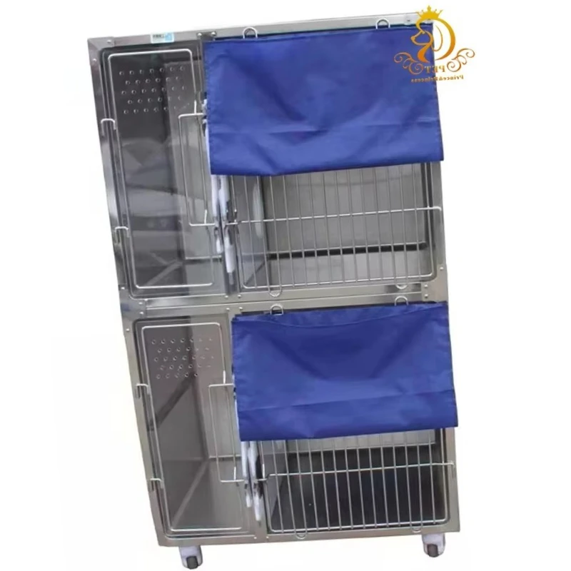 HC-4 Veterinary Cage for Cats Dogs Stainless Steel Modular 2-Door Design Snap Button Closure Stable Water Resistant
HC-4 Veterinary Cage for Cats Dogs Stainless Steel Modular 2-Door Design Snap Button Closure Stable Water Resistant
