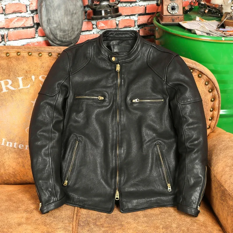LNY Shop Best.Роскошная дубленная дубленка. Брендовая мужская куртка из натуральной кожи Motor Rider. Винтажная черная короткая кожаная ткань
LNY Shop Best.Роскошная дубленная дубленка. Брендовая мужская куртка из натуральной кожи Motor Rider. Винтажная черная короткая кожаная ткань
