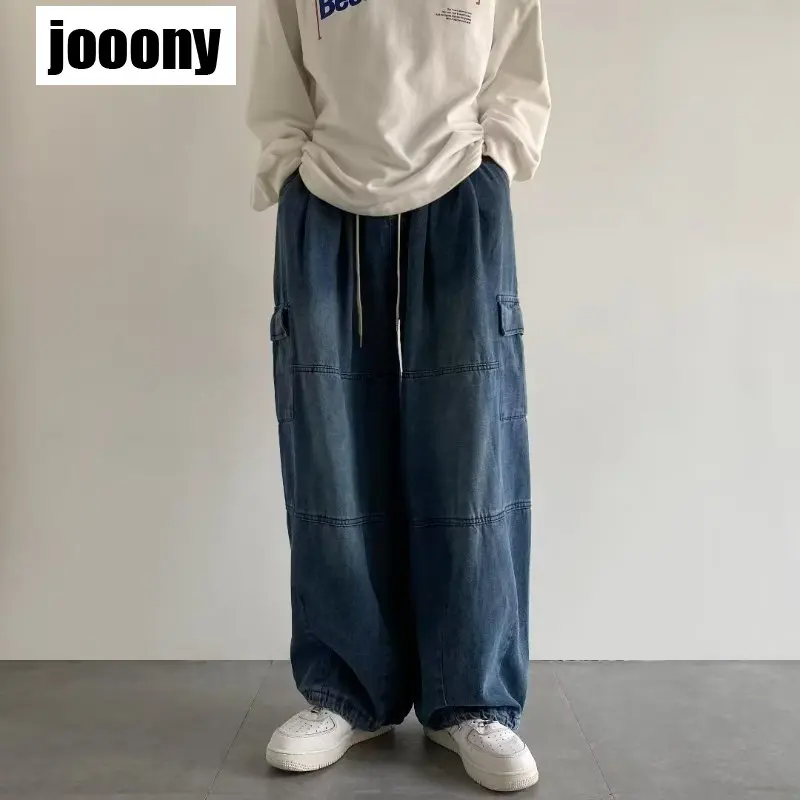 Baggy Jeans Men Hip Hop Elastic Waist Cargo Pants Solid Straight Loose Jeans 2023 Spring Fashion Wide Leg Y2K Clothes Streetwear
Baggy Jeans Men Hip Hop Elastic Waist Cargo Pants Solid Straight Loose Jeans 2023 Spring Fashion Wide Leg Y2K Clothes Streetwear