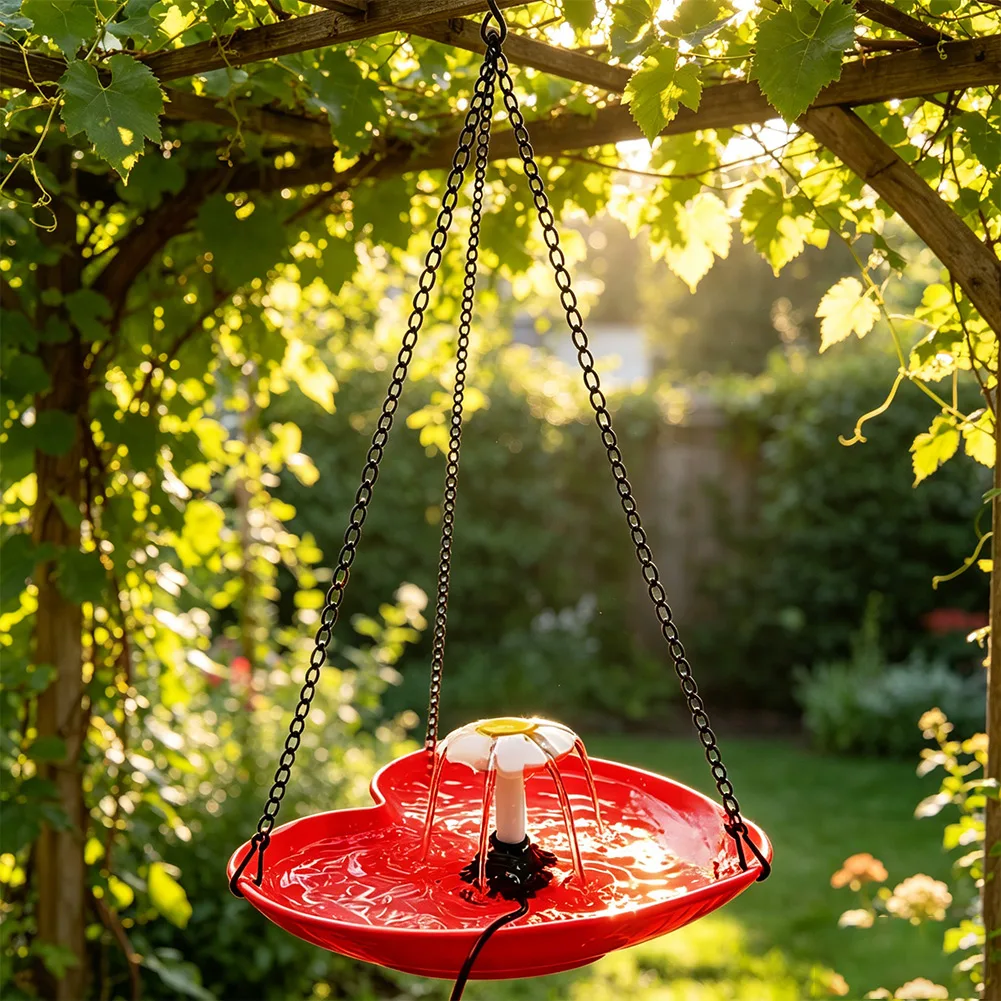 Heart Shaped Bird Bath USB Powered Fountain Plastic Garden Decor For Outdoor Yard Wildlife Water Feature Present
Heart Shaped Bird Bath USB Powered Fountain Plastic Garden Decor For Outdoor Yard Wildlife Water Feature Present