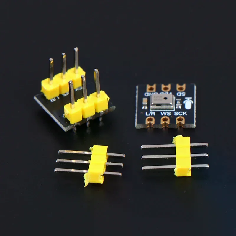 INMP441 Omnidirectional Microphone Module MEMS Sensor 24 Bit High-precision Low-power I2S Digital Output Sensor Module For ESP32
INMP441 Omnidirectional Microphone Module MEMS Sensor 24 Bit High-precision Low-power I2S Digital Output Sensor Module For ESP32