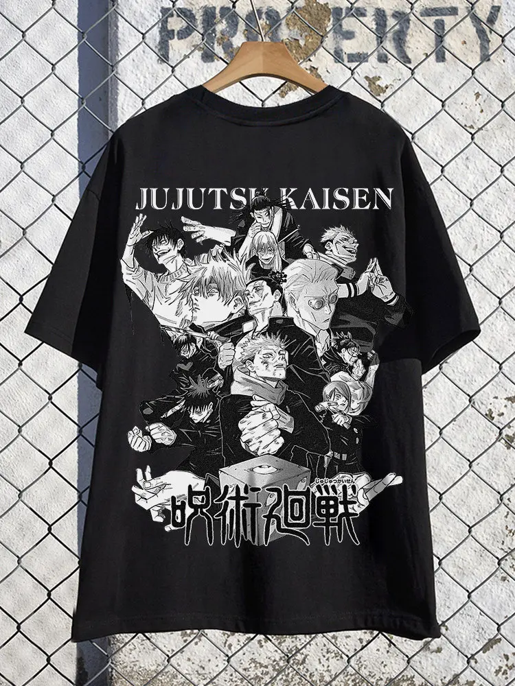 2026 Summer Jujutsu Kaisen Gojo Satoru Graphic T-Shirt Men's Anime Print Over-sized Street-wear Tee Fashion Pure Cotton T-shirt
2026 Summer Jujutsu Kaisen Gojo Satoru Graphic T-Shirt Men's Anime Print Over-sized Street-wear Tee Fashion Pure Cotton T-shirt