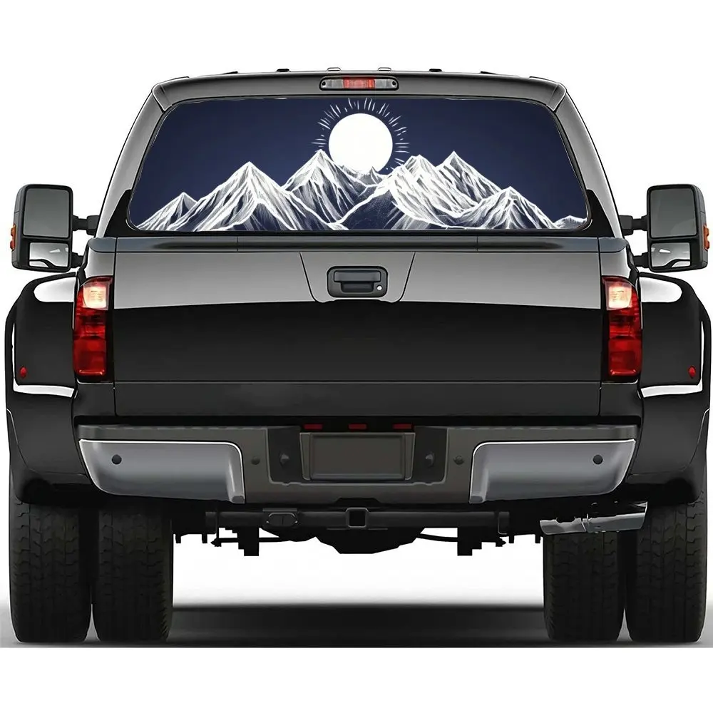 Minimalist Style, Mountain Ranges, Sunrise Car Rear Window Sticker, Suitable for Trucks and Cars, Car Vinyl Wraps Decal Decorati
Minimalist Style, Mountain Ranges, Sunrise Car Rear Window Sticker, Suitable for Trucks and Cars, Car Vinyl Wraps Decal Decorati