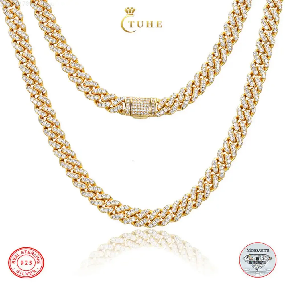 Custom Iced Out 8mm 925 Sterling Silver Pass Diamond Tester Vvs Moissanite Diamond Miami Cuban Link Chain for Women
Custom Iced Out 8mm 925 Sterling Silver Pass Diamond Tester Vvs Moissanite Diamond Miami Cuban Link Chain for Women