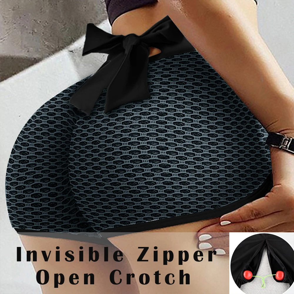 Invisible Zipper Open Crotch Sexy Bow Ultra Shorts Summer Fitness Plus Size High Waist Bottoms
Invisible Zipper Open Crotch Sexy Bow Ultra Shorts Summer Fitness Plus Size High Waist Bottoms