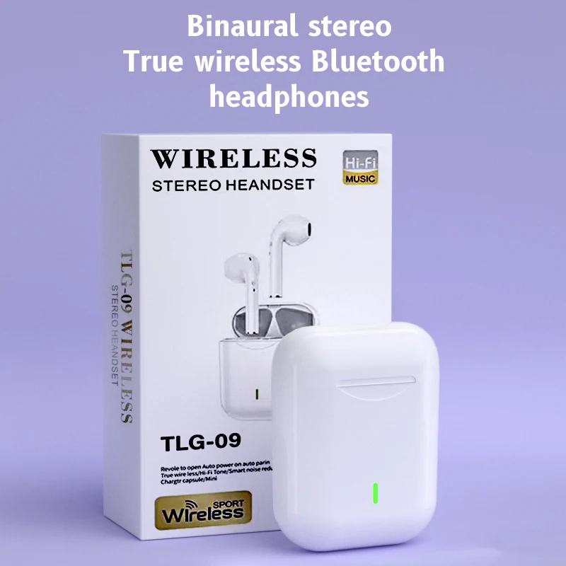 Original NEW TLG-09 TWS Touch Control Wireless Bluetooth 5.0 Headphones Sports Earbuds Music Headphones for all mobile phones
Original NEW TLG-09 TWS Touch Control Wireless Bluetooth 5.0 Headphones Sports Earbuds Music Headphones for all mobile phones