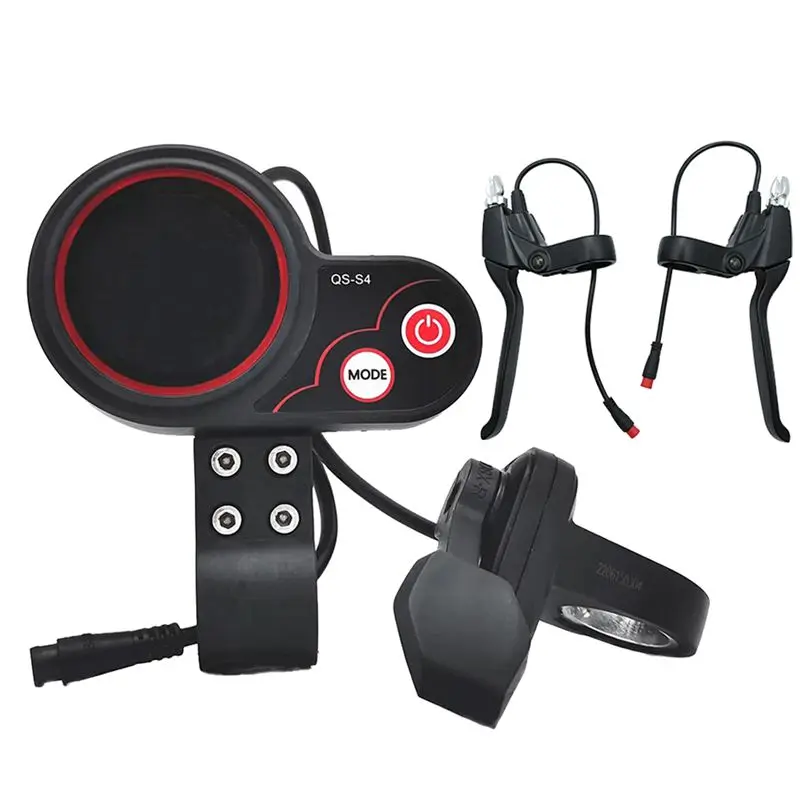 A21E-QS-S4 48V-60V Thumb Throttle LCD Display Meter 6PIN+2Xbrake Levers Kit For Zero 8 9 10 8X 10X Electric Scooter
A21E-QS-S4 48V-60V Thumb Throttle LCD Display Meter 6PIN+2Xbrake Levers Kit For Zero 8 9 10 8X 10X Electric Scooter