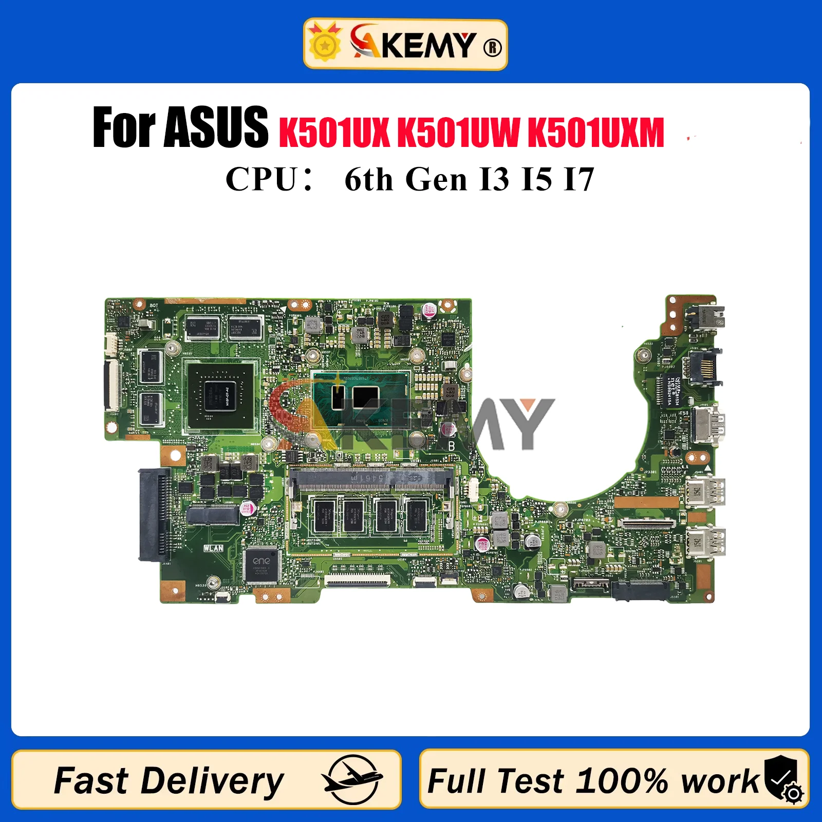 K501UX Laptop Motherboard For ASUS VivoBook K501U U5000 A501U K501UX K501UB K501UW K501UXM K501UQ K501UWK Mainboard I3 I5 I7 CPU
K501UX Laptop Motherboard For ASUS VivoBook K501U U5000 A501U K501UX K501UB K501UW K501UXM K501UQ K501UWK Mainboard I3 I5 I7 CPU