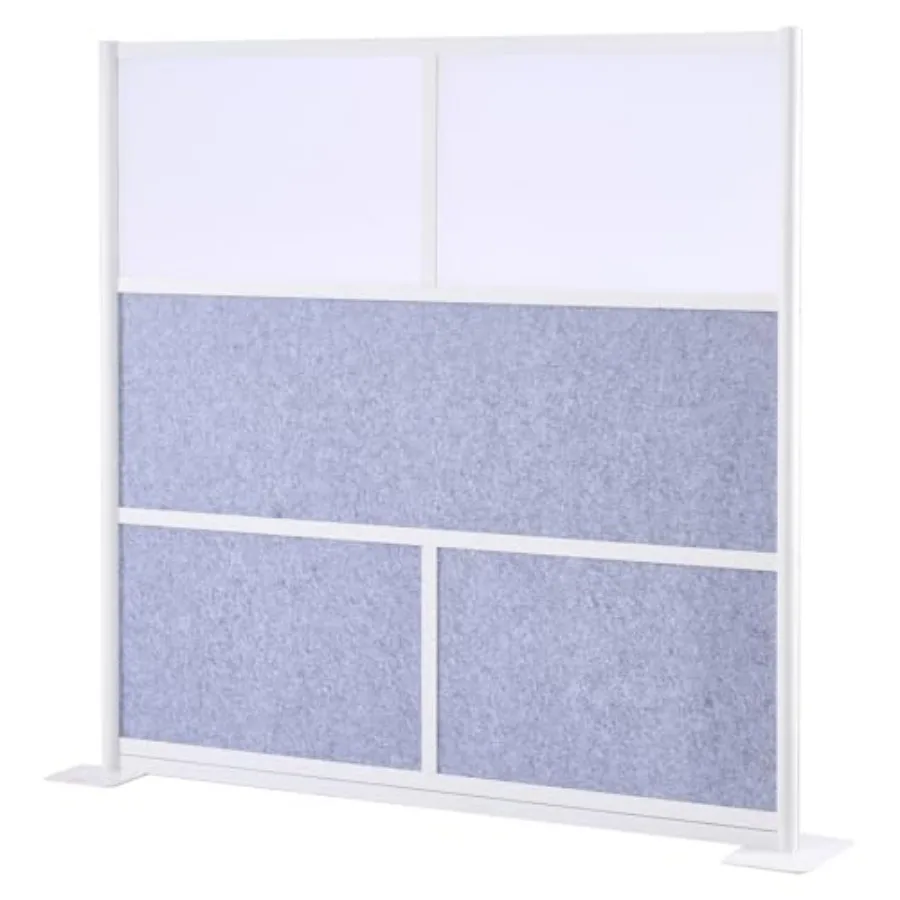 Office Divider Privacy Partition, 1-Pack, 70" x 70" Modular Wall Room Divider, PET Workstation Cubicle Partition with Frosted W
Office Divider Privacy Partition, 1-Pack, 70" x 70" Modular Wall Room Divider, PET Workstation Cubicle Partition with Frosted W