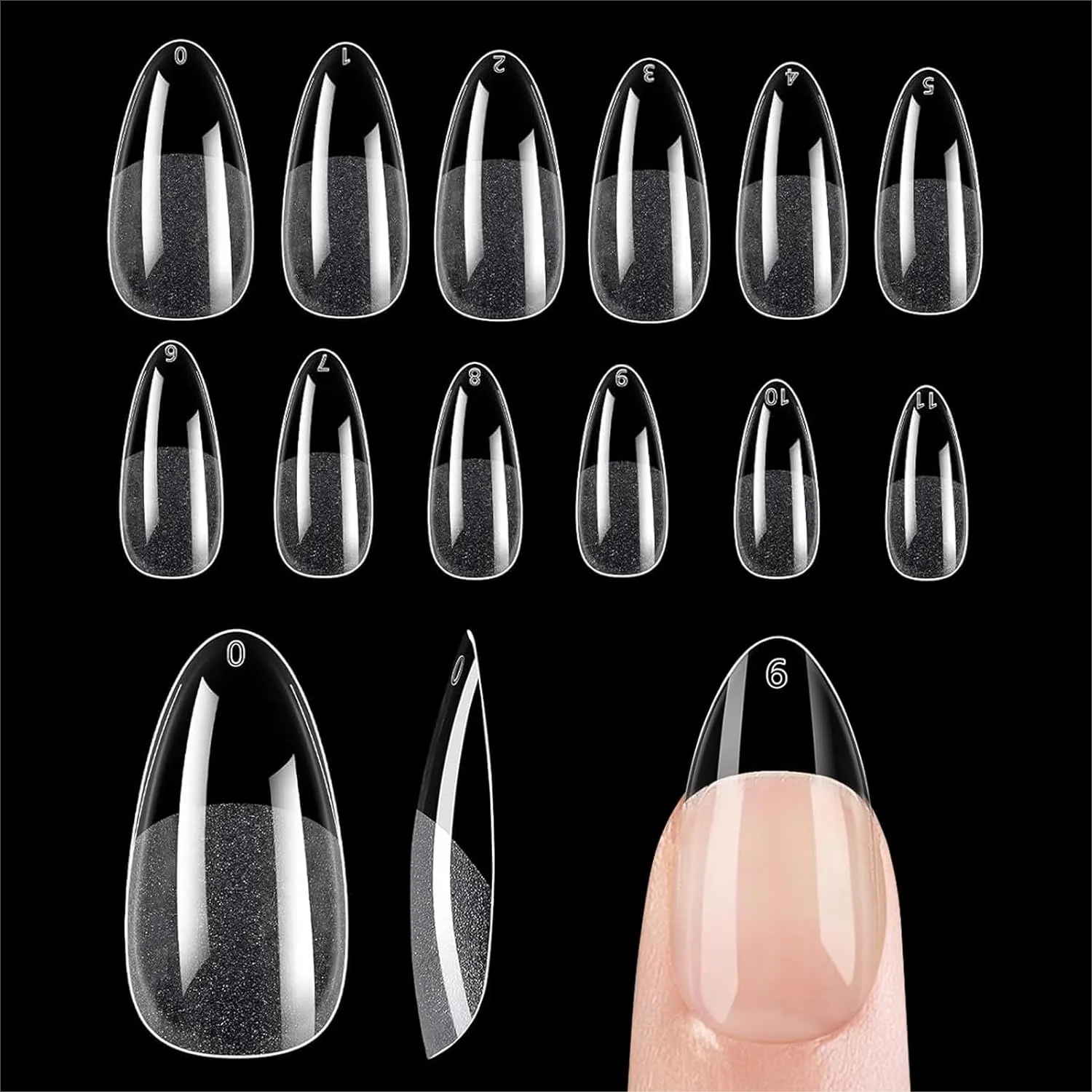 504Pcs Medium Long Almond Nail Tips, Half Matte Full Cover Clear Press on Nails, Pre-Shaped for Easy Application, 12 Sizes, Home
504Pcs Medium Long Almond Nail Tips, Half Matte Full Cover Clear Press on Nails, Pre-Shaped for Easy Application, 12 Sizes, Home