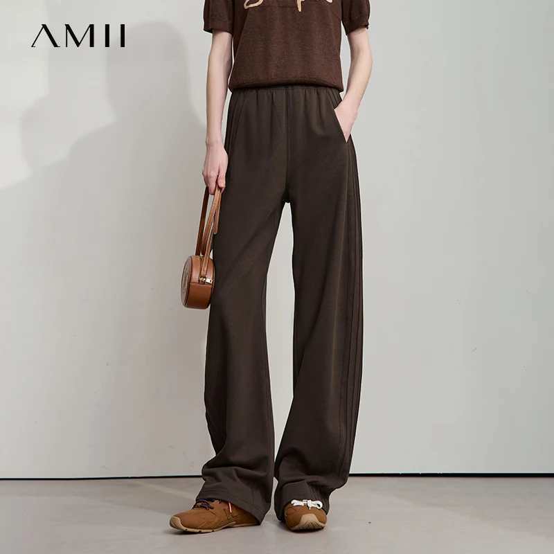AMII Minimalist 2025 Autumn New Arrival Lady Wide Leg Pants Loose Pure Cotton Knitted Casual Trousers Women Clothing 12523098
AMII Minimalist 2025 Autumn New Arrival Lady Wide Leg Pants Loose Pure Cotton Knitted Casual Trousers Women Clothing 12523098