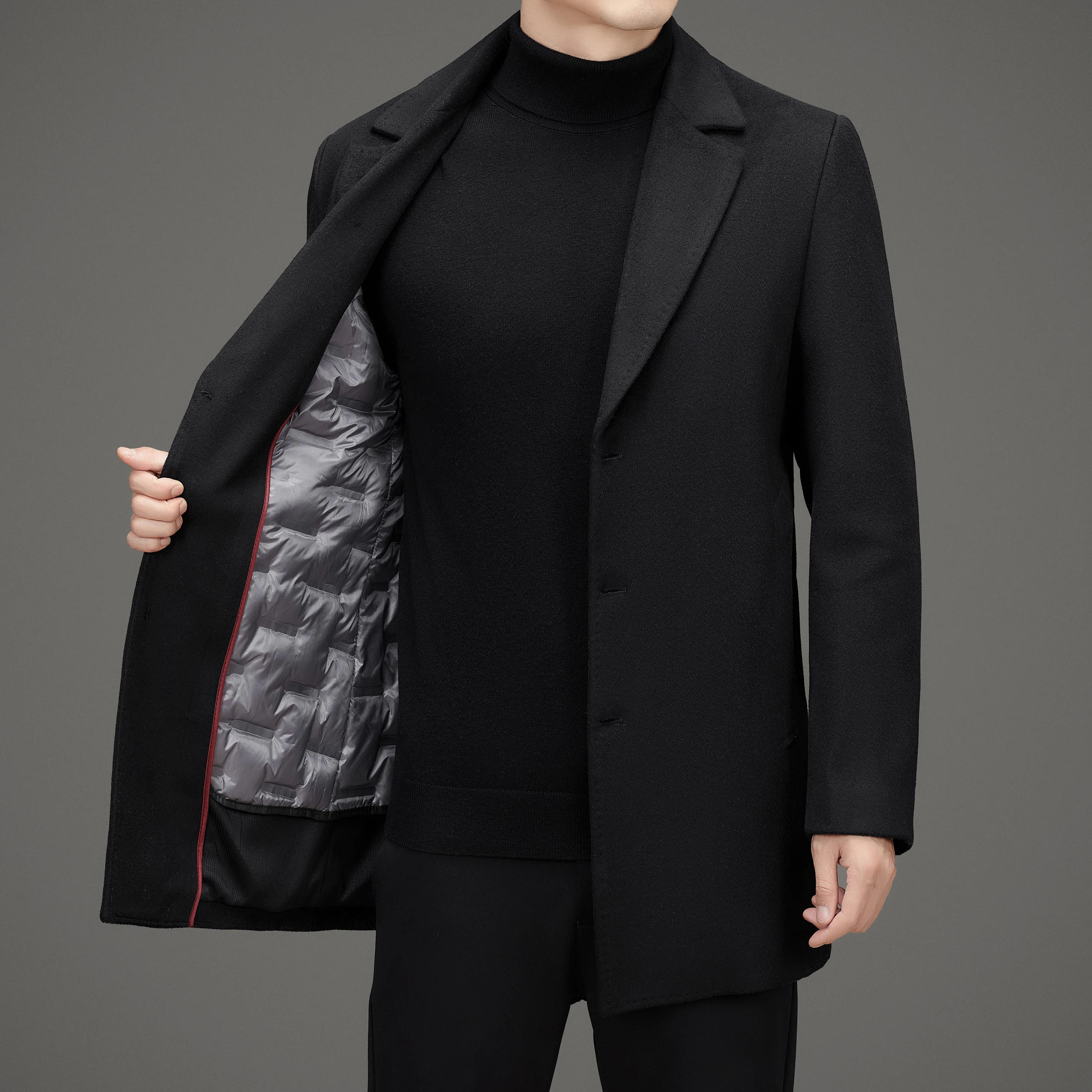 Бизнес отдых мужское теплое шерстяное пальто 2025 зима высококачественная утка подкладка куртка шерстяная куртка пальто чистый цвет толстое пуховое пальто одежда
Бизнес отдых мужское теплое шерстяное пальто 2025 зима высококачественная утка подкладка куртка шерстяная куртка пальто чистый цвет толстое пуховое пальто одежда