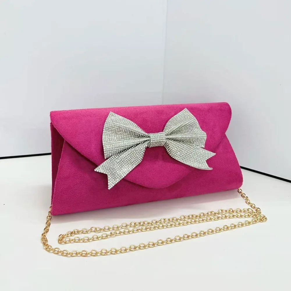 Formal Evening Clutch with Chain Rhinestone Bow Envelope Purse for Women's Prom Wedding Party Banquet Accessories
Formal Evening Clutch with Chain Rhinestone Bow Envelope Purse for Women's Prom Wedding Party Banquet Accessories