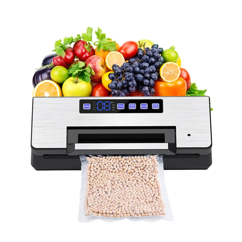 Touch Screen High Quality Automatic Food Vacuum Sealer with Vacuum Roll Bag Storage Compartment and Bag Cutter for Household Use
Touch Screen High Quality Automatic Food Vacuum Sealer with Vacuum Roll Bag Storage Compartment and Bag Cutter for Household Use
