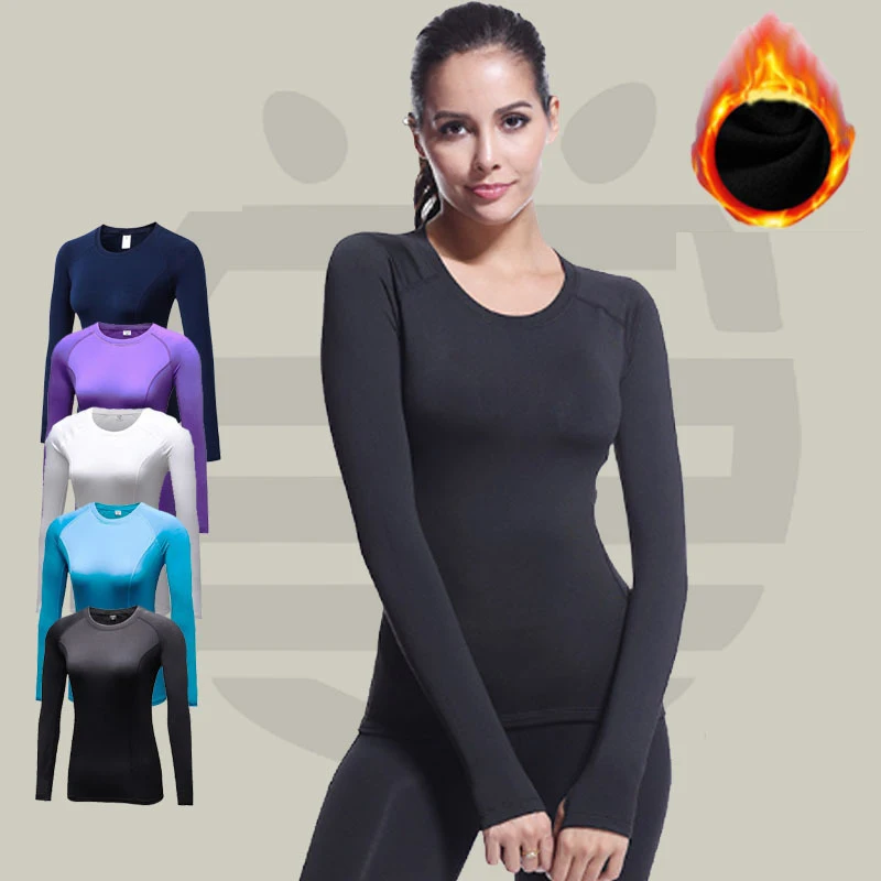 Women fitness yoga exercise training tight-fitting clothe autumn winter high-elasticity warm fleece long-sleeved running clothes
Women fitness yoga exercise training tight-fitting clothe autumn winter high-elasticity warm fleece long-sleeved running clothes