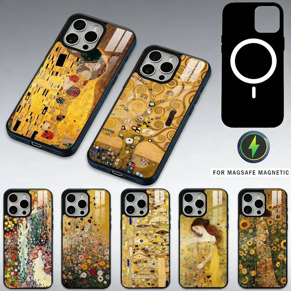 Art of G-Gustav Klimt Phone Case For iPhone17,16,15,14,13,12,11 Plus,Pro Max Magnetic For Magsafe Wireless Charging
Art of G-Gustav Klimt Phone Case For iPhone17,16,15,14,13,12,11 Plus,Pro Max Magnetic For Magsafe Wireless Charging