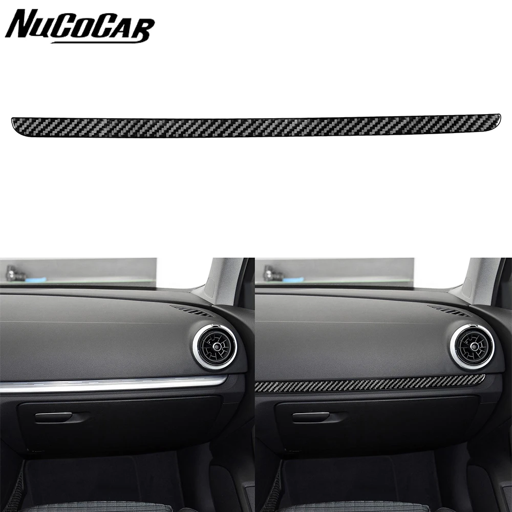 For Audi A3 S3 RS3 8V 2013-2019 Carbon Fiber Co-driver instrument Panel Trim strip Car Interior Accessories Decorative Stickers
For Audi A3 S3 RS3 8V 2013-2019 Carbon Fiber Co-driver instrument Panel Trim strip Car Interior Accessories Decorative Stickers