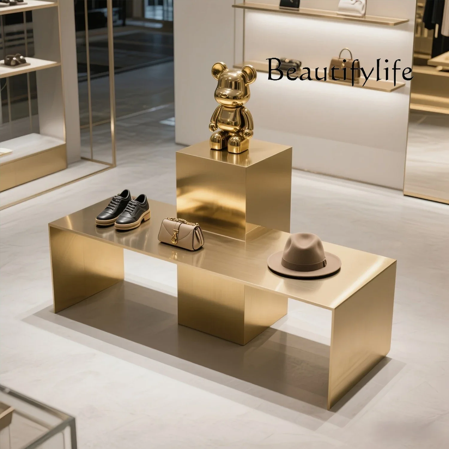 BJ Clothing Store Nakajima Display Desk Women's Clothing Store Flowing Water Platform Jewelry Shoe Bag Store Display Table Custo
BJ Clothing Store Nakajima Display Desk Women's Clothing Store Flowing Water Platform Jewelry Shoe Bag Store Display Table Custo