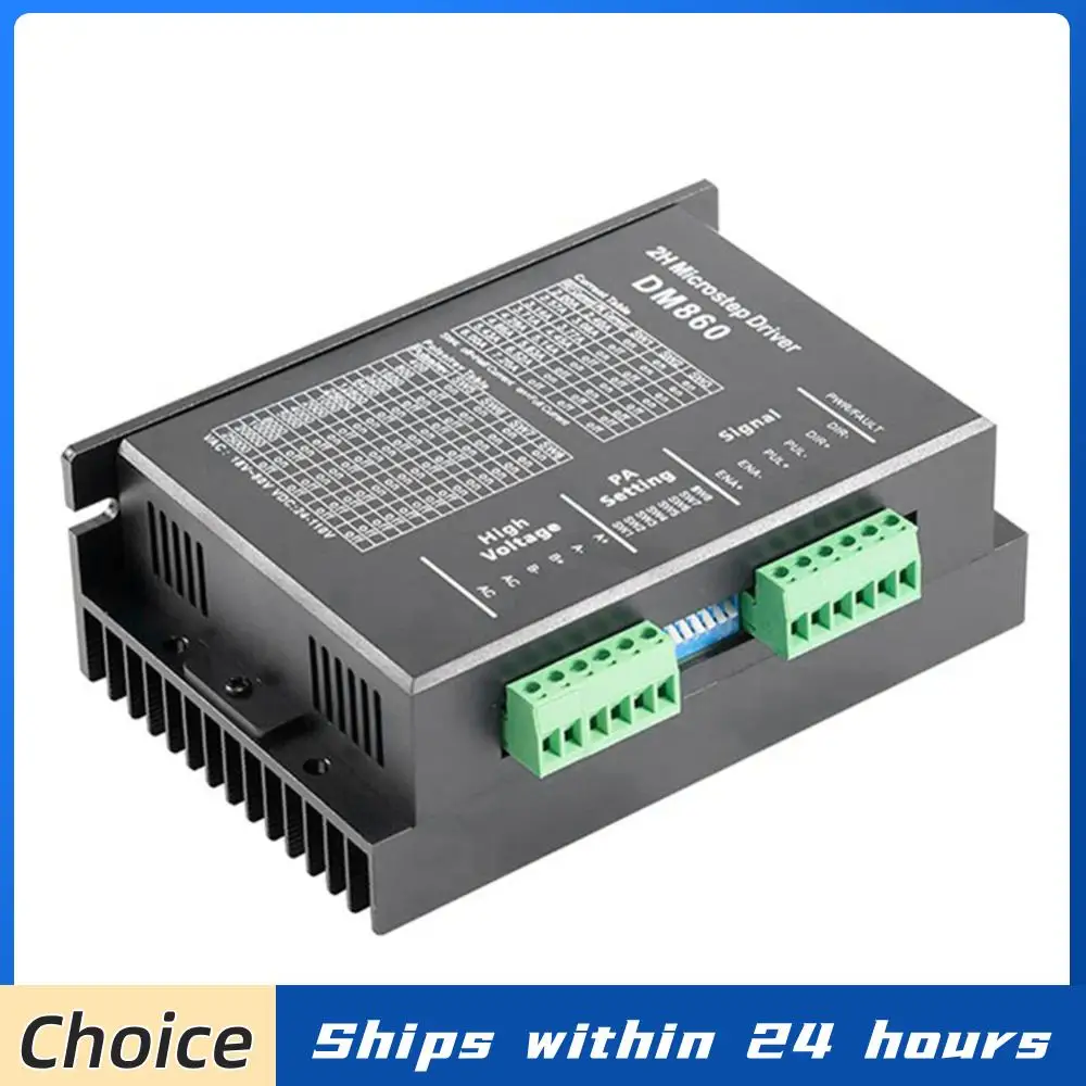 Драйвер шагового двигателя DM860H DM860, 0-200 кГц, 2-фазный контроллер шагового двигателя, AC18-80В или DC 24-110В для шагового двигателя Nema34
Драйвер шагового двигателя DM860H DM860, 0-200 кГц, 2-фазный контроллер шагового двигателя, AC18-80В или DC 24-110В для шагового двигателя Nema34