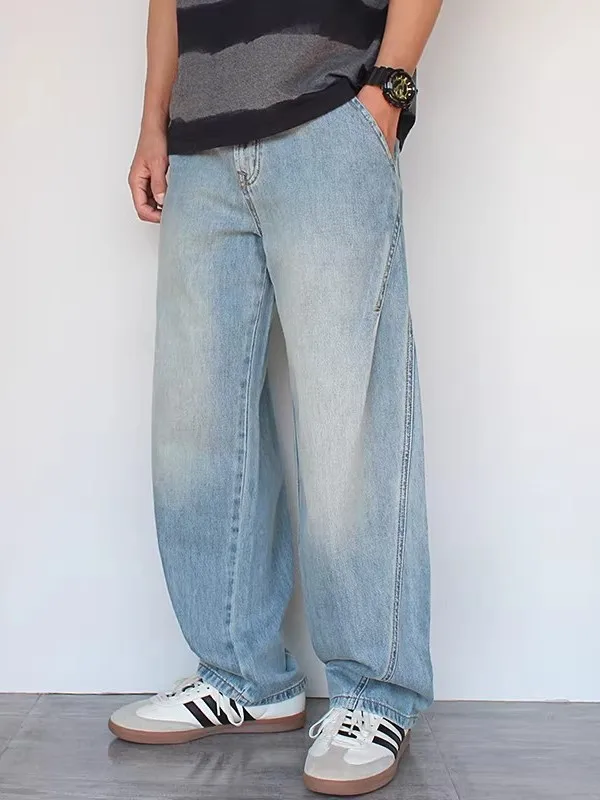 Trendy Large Size Knife Jeans Men's Spring Autumn Thin Waed Loose Wide Leg Pants Casual Wear Durable Straight Cut Jeans
Trendy Large Size Knife Jeans Men's Spring Autumn Thin Waed Loose Wide Leg Pants Casual Wear Durable Straight Cut Jeans