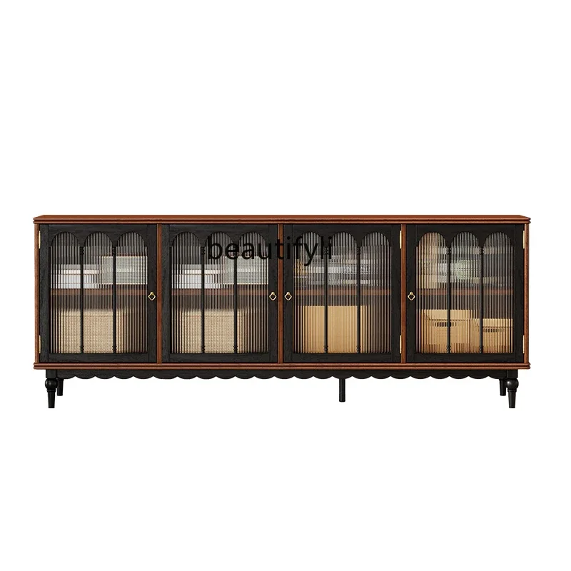 French retro solid woodTV cabinet high storage storage bucket cabinet small apartment living room solid wood dining side cabinet
French retro solid woodTV cabinet high storage storage bucket cabinet small apartment living room solid wood dining side cabinet