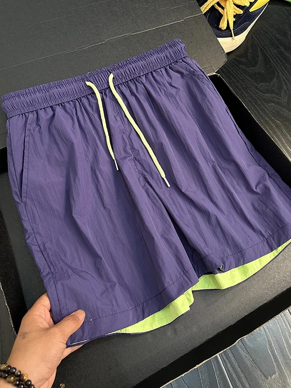 Quick Dry Nylon Shorts Men's Summer Thin Color Block Basketball Five Points Ice Silk Cool Feeling Sports Pants Casual Loose Fit
Quick Dry Nylon Shorts Men's Summer Thin Color Block Basketball Five Points Ice Silk Cool Feeling Sports Pants Casual Loose Fit