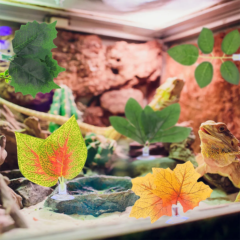 10pcs Reptile Terrarium Decor Lifelike Simulated Plants Durable Pet-Safe Plastic Fish Tank Ornament Decoration For Climbing Pets
10pcs Reptile Terrarium Decor Lifelike Simulated Plants Durable Pet-Safe Plastic Fish Tank Ornament Decoration For Climbing Pets