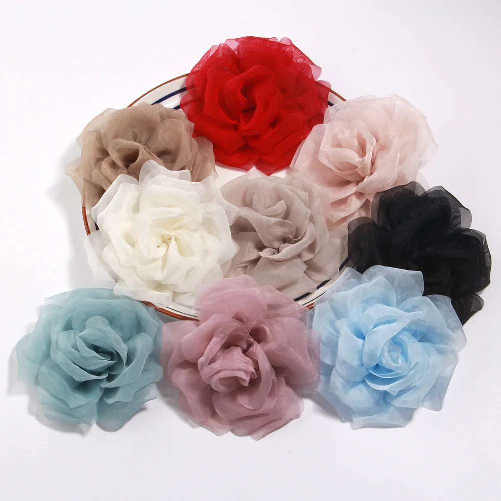 45 Pcs/Lot, 10CM Gauze Fabric Rose Flower For Wedding Dress Skirt Home Hat Decoration DIY Hair Accessories
45 Pcs/Lot, 10CM Gauze Fabric Rose Flower For Wedding Dress Skirt Home Hat Decoration DIY Hair Accessories