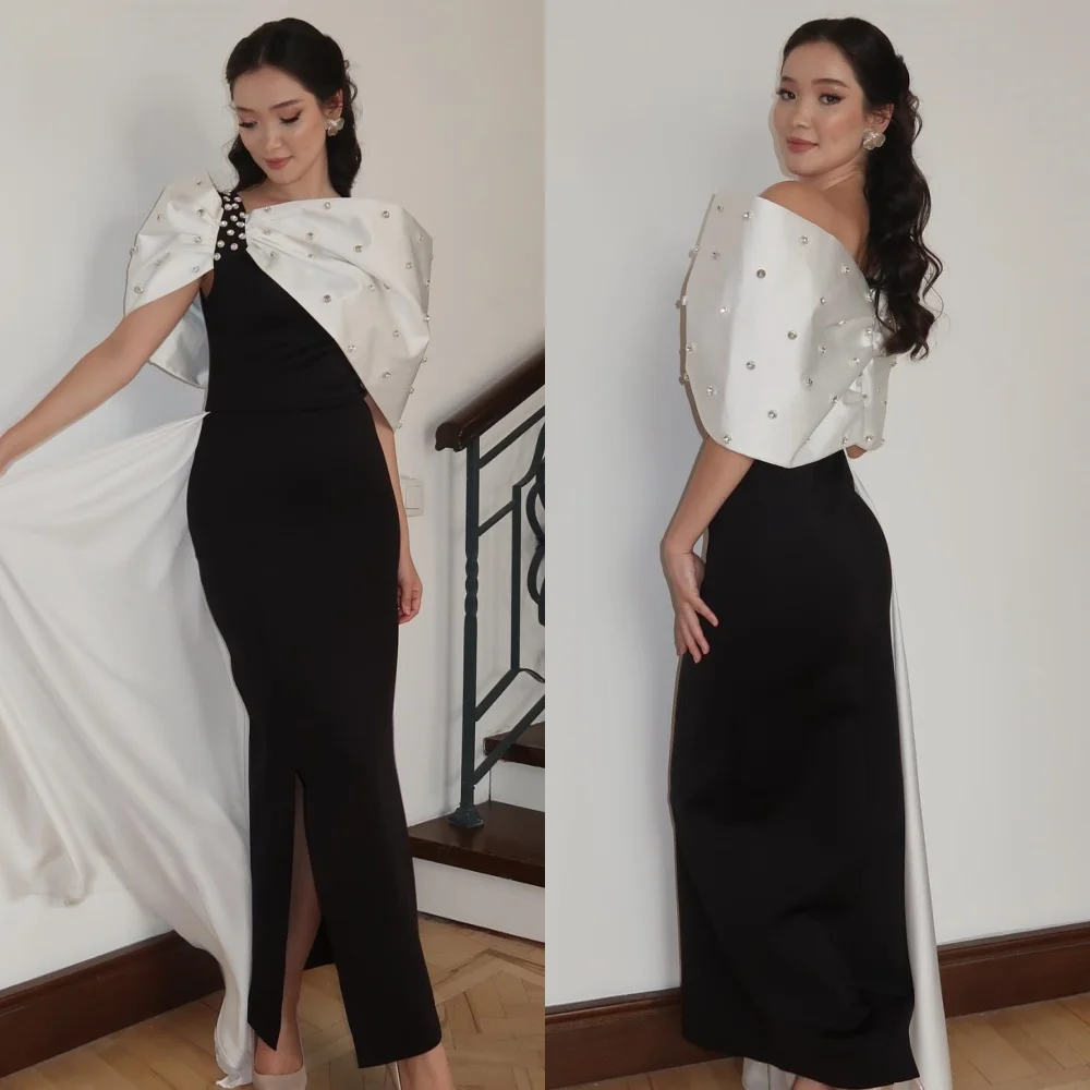 Customized High Quality Classic Jersey Rhinestone Ruched Mermaid Off-the-shoulder Ankle Length Dresses Bespoke Occasion Dresses
Customized High Quality Classic Jersey Rhinestone Ruched Mermaid Off-the-shoulder Ankle Length Dresses Bespoke Occasion Dresses