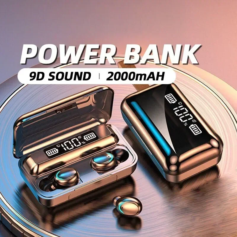 HD Calling CVC 8.0 Noise Reduction Headphones F9 Wireless Earphones Bluetooth TWS LED Dislpaly Binaural Headset Waterproof
HD Calling CVC 8.0 Noise Reduction Headphones F9 Wireless Earphones Bluetooth TWS LED Dislpaly Binaural Headset Waterproof
