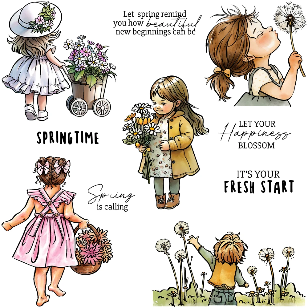 Mangocraft Spring Day Flowers And Girls Clear Stamp DIY Scrapbooking Supplies Silicone Stamp For Card Making Albums Crafts Decor
Mangocraft Spring Day Flowers And Girls Clear Stamp DIY Scrapbooking Supplies Silicone Stamp For Card Making Albums Crafts Decor
