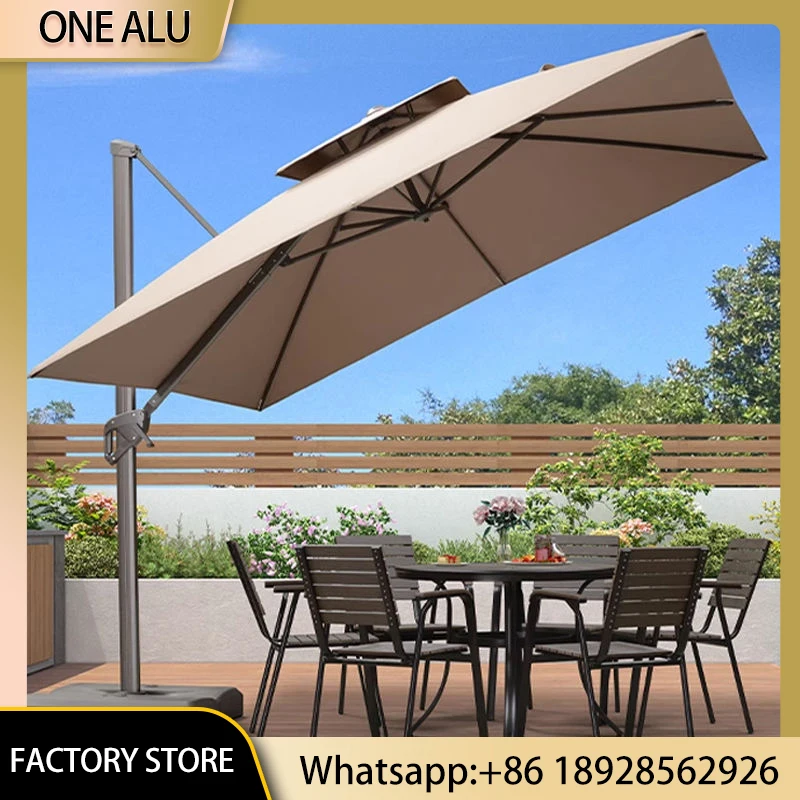 3M Square Patio Umbrella LED Lights Aluminum UV50+ Windproof Outdoor Parasol Cafe Hotel Garden Sunshade Crank Umbrella with Base
3M Square Patio Umbrella LED Lights Aluminum UV50+ Windproof Outdoor Parasol Cafe Hotel Garden Sunshade Crank Umbrella with Base