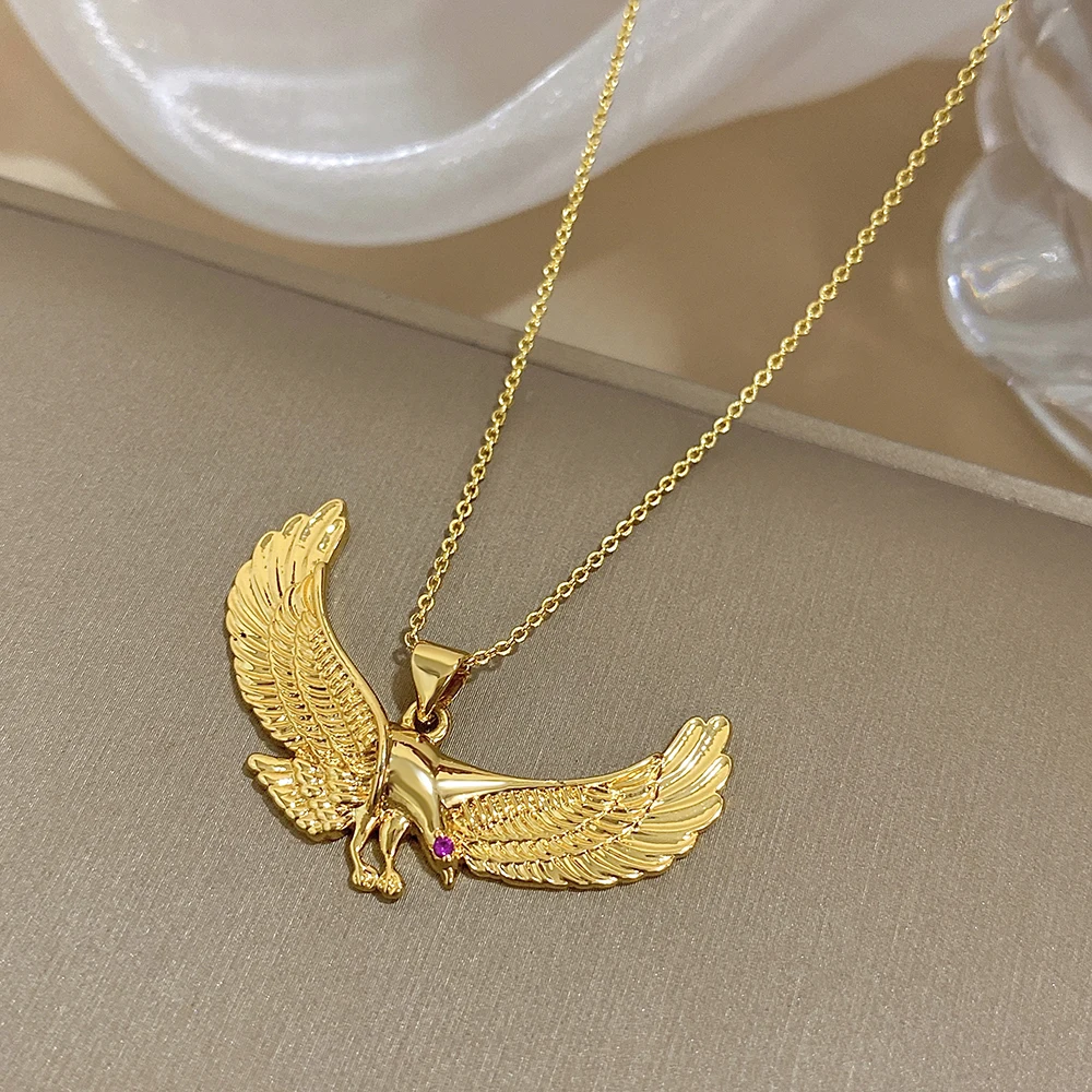 Fashion Women‘s Wen‘s Necklace Punk Chunky Animal Eagle Pendant Necklace Gold Color Fashion Jewelry Gift
Fashion Women‘s Wen‘s Necklace Punk Chunky Animal Eagle Pendant Necklace Gold Color Fashion Jewelry Gift