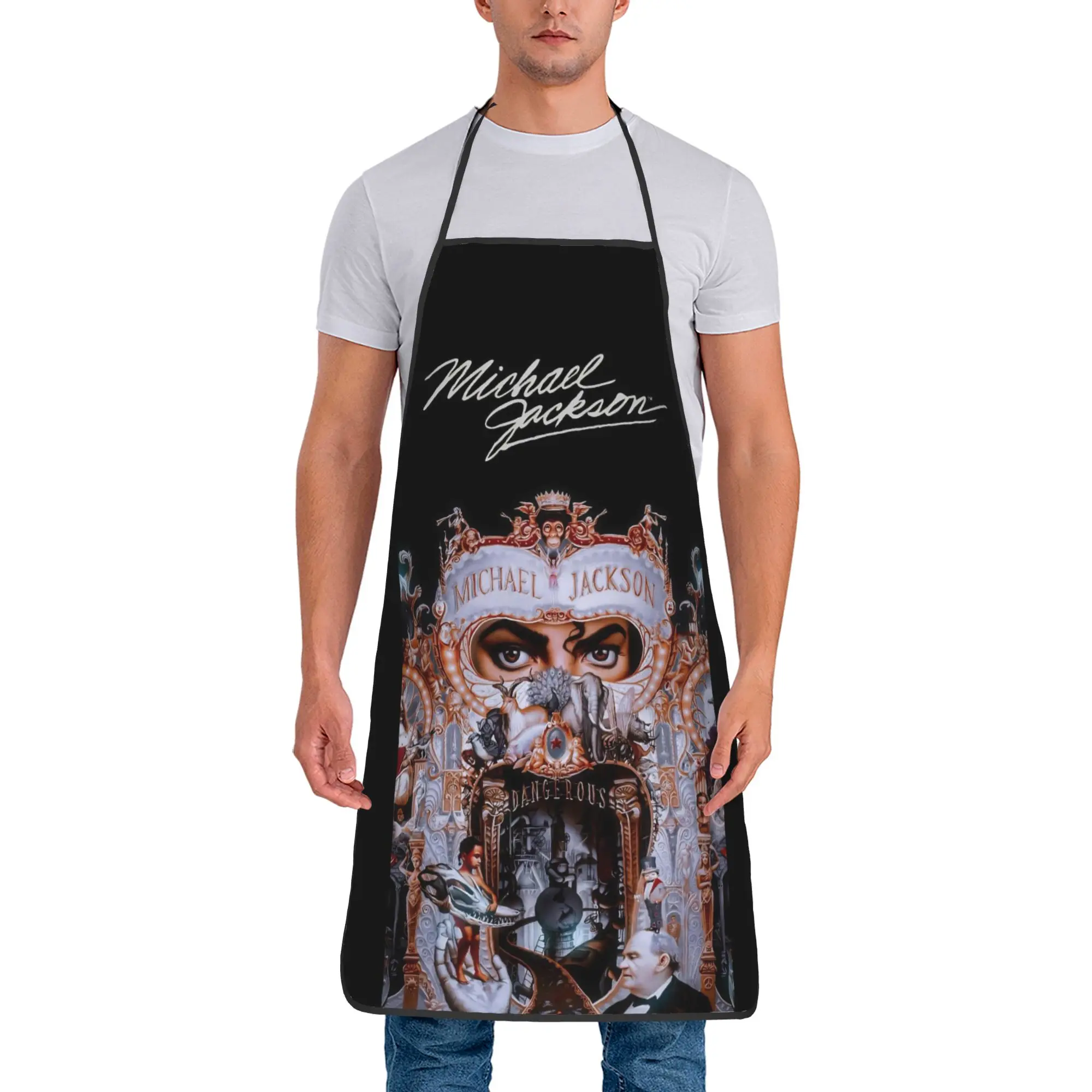 MJ King Of Pop Michael J-jackson Apron Cute Cleaning Kitchen Accessories Home Manicure Aprons without Pocket
MJ King Of Pop Michael J-jackson Apron Cute Cleaning Kitchen Accessories Home Manicure Aprons without Pocket