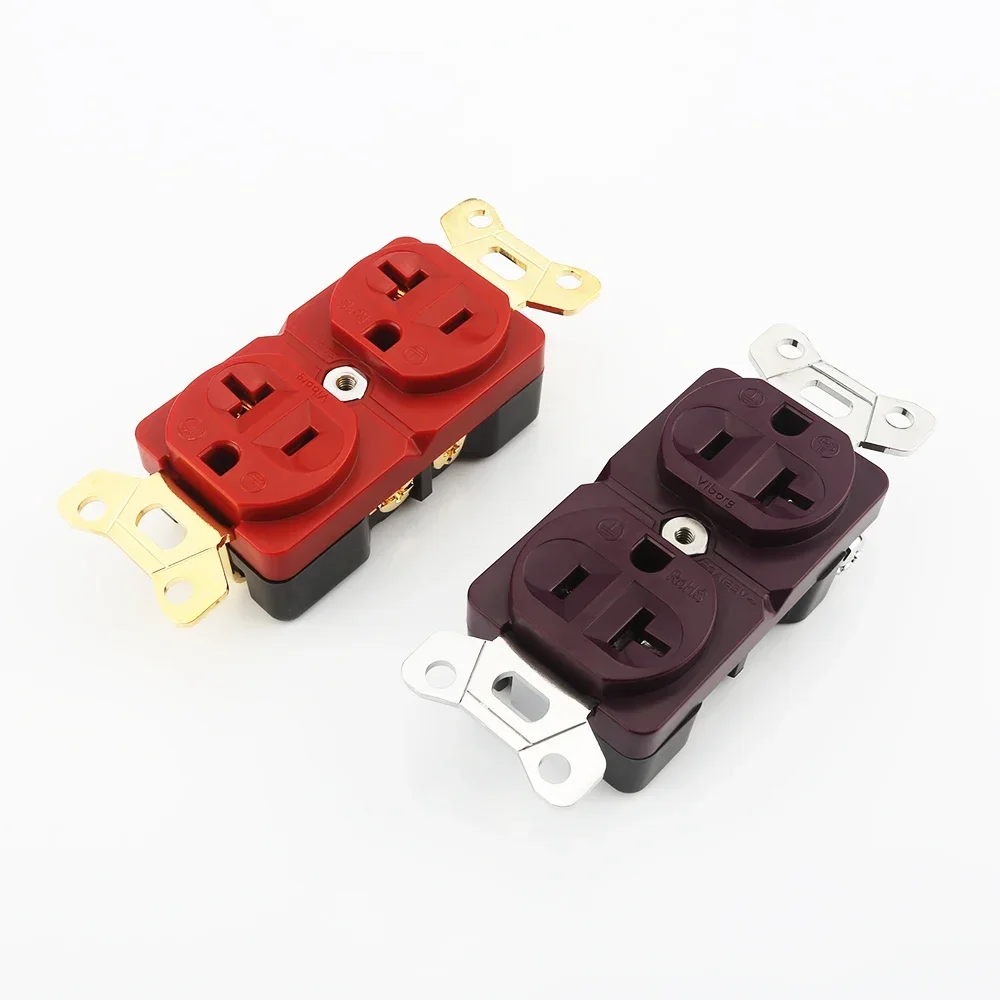 High Quality Viborg VM02 Pure Red Copper Gold Plated Rhodium Plated AC Power US Socket Receptacle
High Quality Viborg VM02 Pure Red Copper Gold Plated Rhodium Plated AC Power US Socket Receptacle