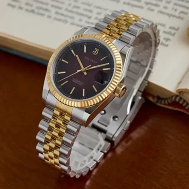 Baltany Мужские автоматические часы 36 мм Механические наручные часы с сапфировым стеклом 10ATM Водонепроницаемые C3 Светящиеся NH35
Baltany Мужские автоматические часы 36 мм Механические наручные часы с сапфировым стеклом 10ATM Водонепроницаемые C3 Светящиеся NH35