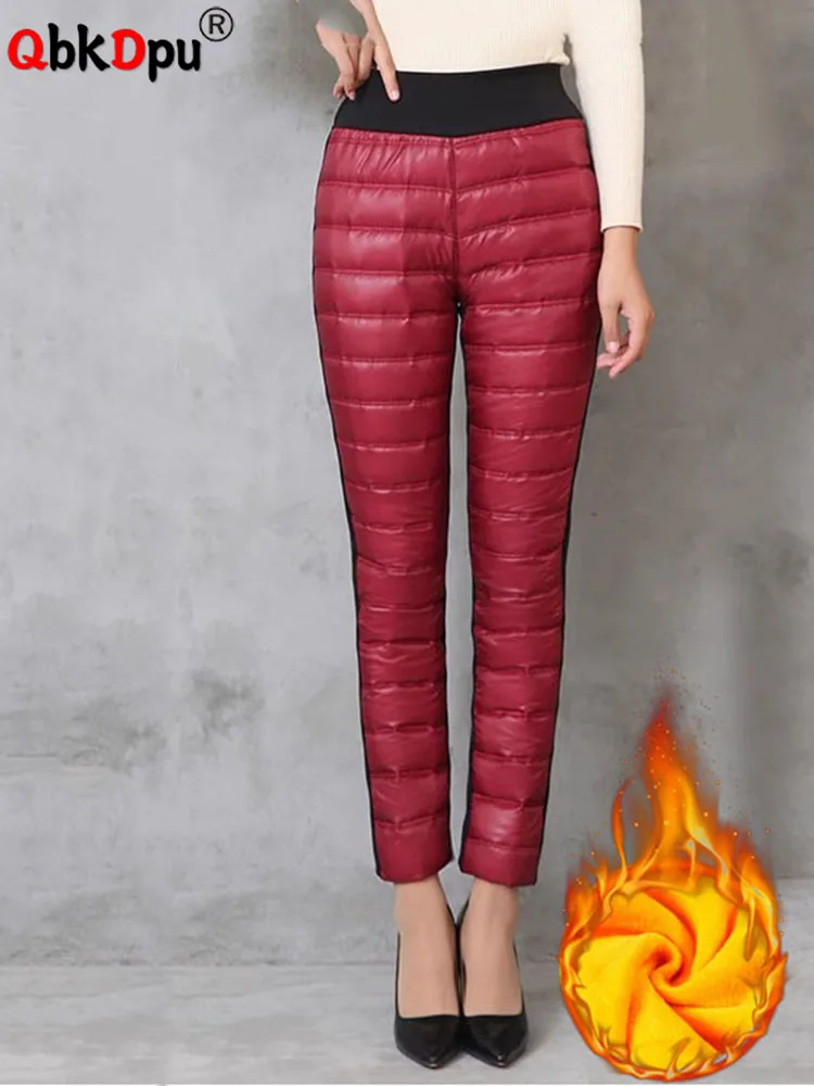 Winter Skinny Pencil Plush Velvet Lined Pants Oversized Women Warm Trousers Slim High Waist Thicken Patchwork Cotton Pantalon
Winter Skinny Pencil Plush Velvet Lined Pants Oversized Women Warm Trousers Slim High Waist Thicken Patchwork Cotton Pantalon