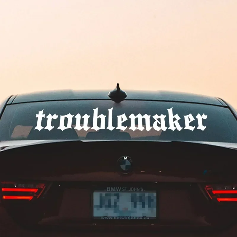 Troublemaker Letter Car Front Windshield Stickers Auto Rear Window Waterproof Vinyl Decals DIY Racing Body Creative Decoration
Troublemaker Letter Car Front Windshield Stickers Auto Rear Window Waterproof Vinyl Decals DIY Racing Body Creative Decoration