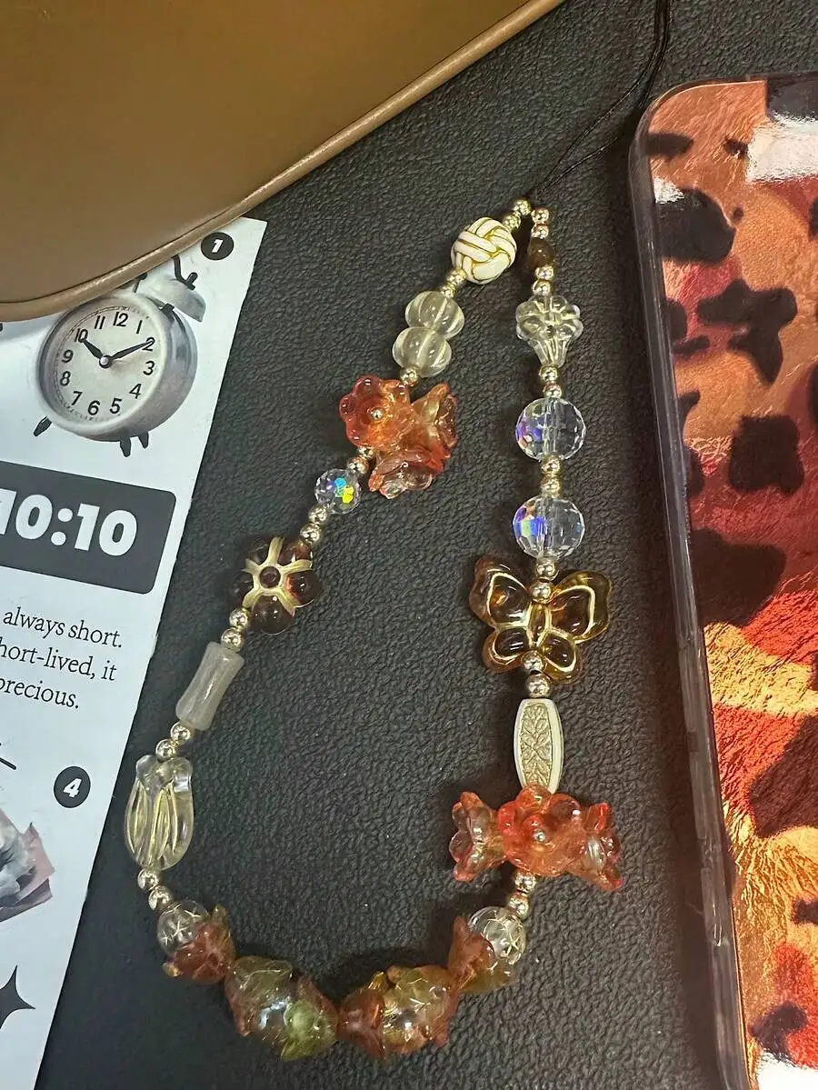 Exotic Bell Flower Phone Strap Fashion Wrist Hanging Ornament For Women Universal Accessory
Exotic Bell Flower Phone Strap Fashion Wrist Hanging Ornament For Women Universal Accessory