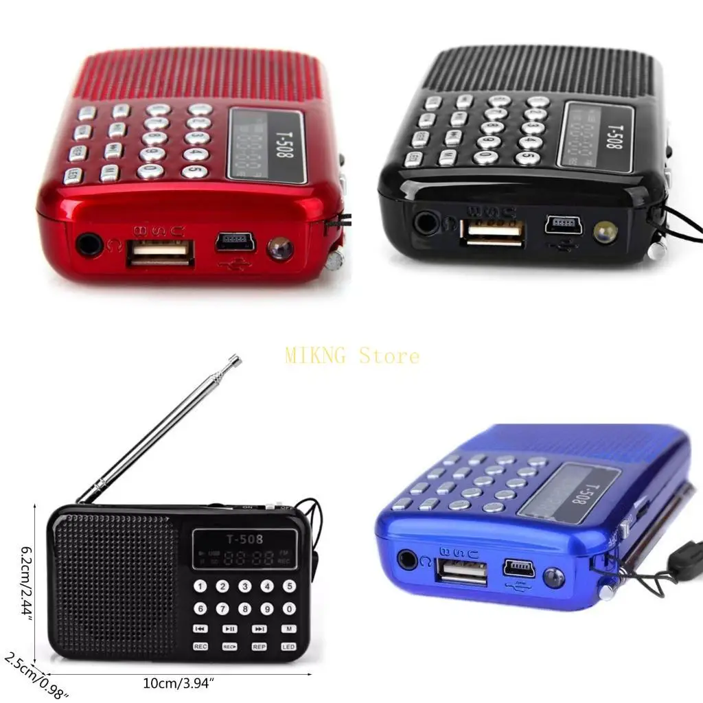 FM-радио USB TF MP3 музыкальный плеер мини-портативный динамик телескопическая антенна прием для дома престарелых T-508 лучшая
FM-радио USB TF MP3 музыкальный плеер мини-портативный динамик телескопическая антенна прием для дома престарелых T-508 лучшая