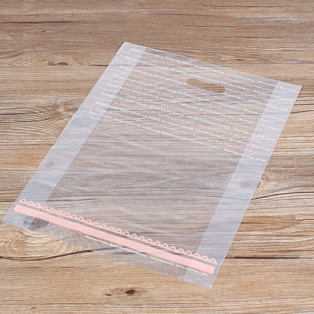 100 PCS Plastic Hand-carrying Takeaway Bag Bakery Bags Food Service Bread Baggies Out Portable
100 PCS Plastic Hand-carrying Takeaway Bag Bakery Bags Food Service Bread Baggies Out Portable