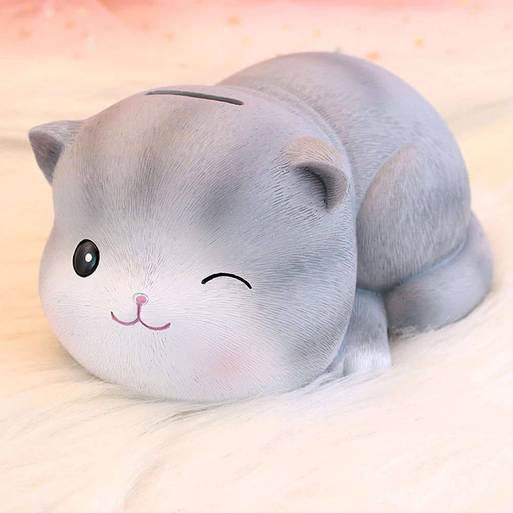 Cat Design Saving Pot Cartoon Coin Bank Resin Money Pot Large Small Change Container Perfect Gift for Kids Children Home Shop
Cat Design Saving Pot Cartoon Coin Bank Resin Money Pot Large Small Change Container Perfect Gift for Kids Children Home Shop