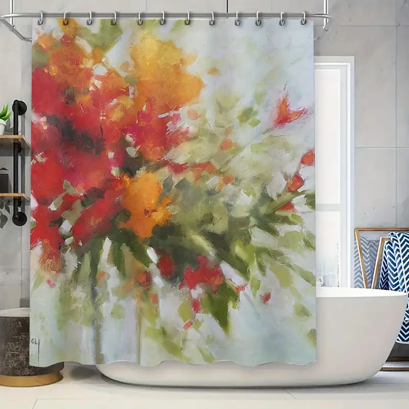 Яркая ботаническая занавеска для душа с цветочным дизайном для декора ванной комнаты, современный модный домашний текстиль, акварельная живопись, рисунок U
Яркая ботаническая занавеска для душа с цветочным дизайном для декора ванной комнаты, современный модный домашний текстиль, акварельная живопись, рисунок U